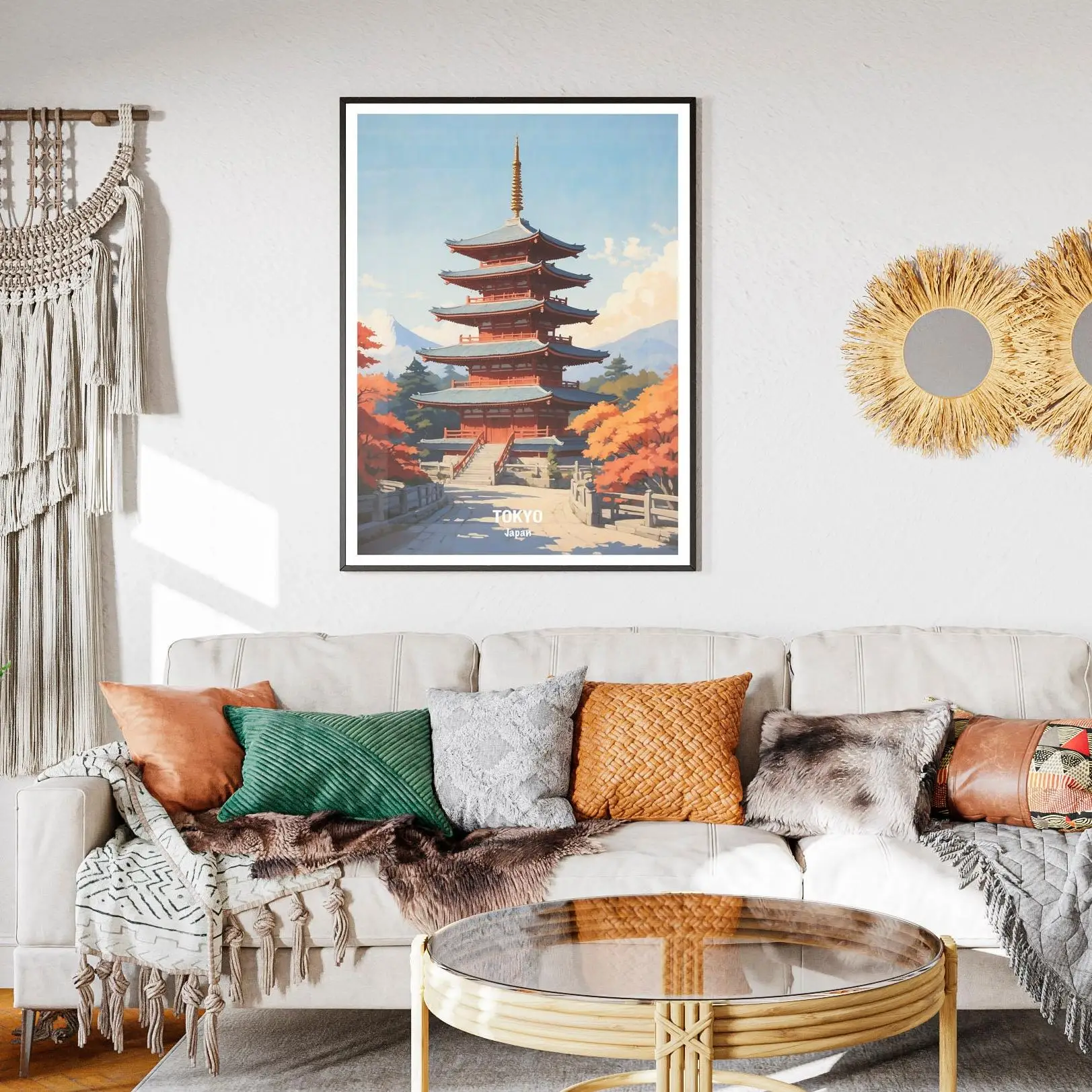 Japan Travel Fuji Mountain Kyoto Osaka City Landscape Posters and Prints Canvas Printing Wall Art Picture for Living Room Decor - Image 4