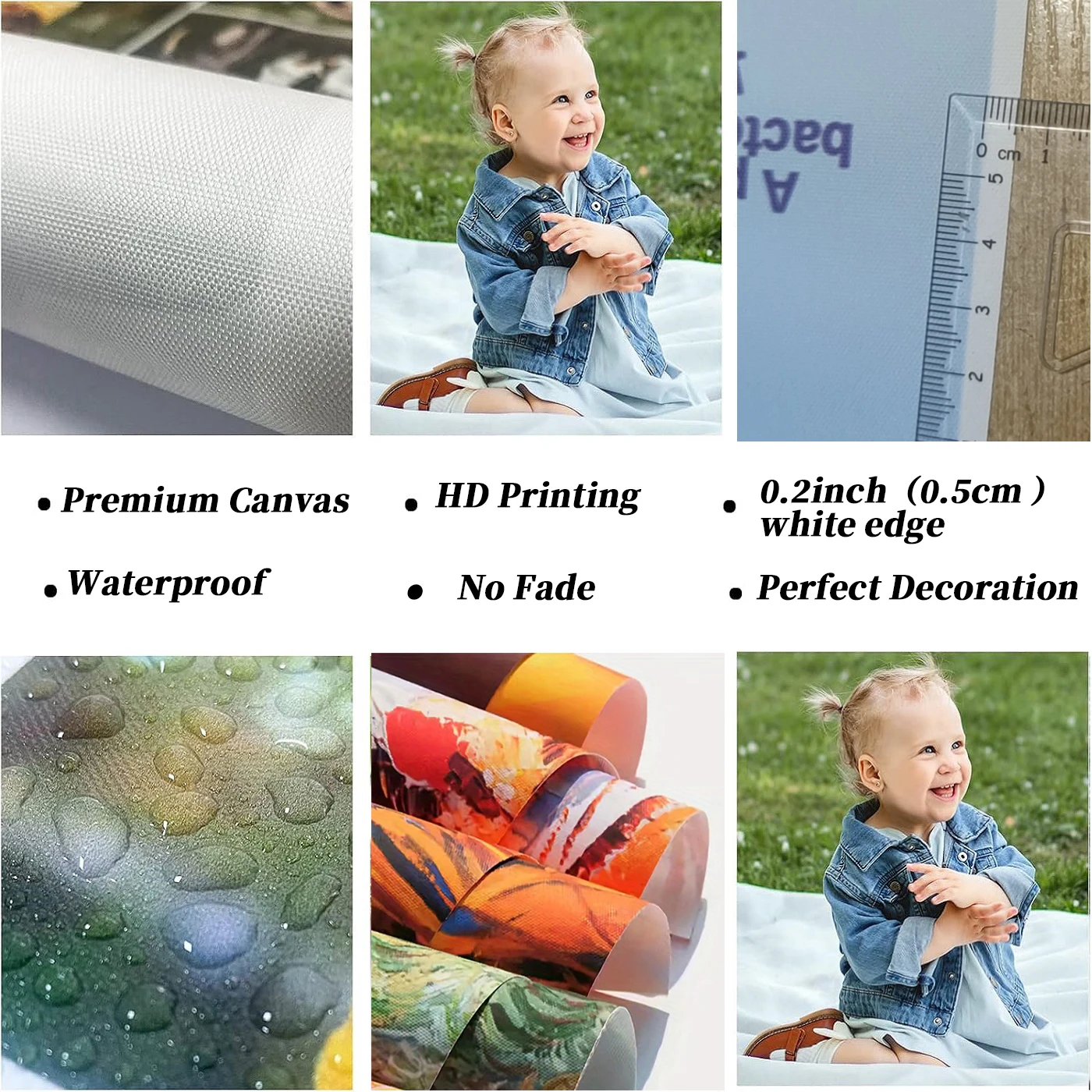 Custom Canvas Printing Personalized Photo Poster Suitable for Weddings Pets Birthdays - Image 3