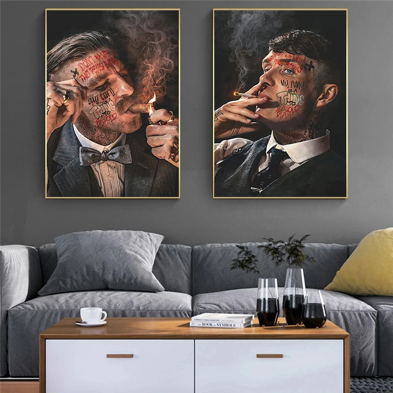 Gangster Legends Arthur Thomas Shelby Portrait Mafia Figure Poster Canvas Painting Wall Art Picture Living Room Home Decoration - Image 3