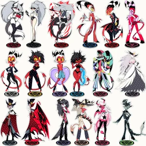 Anime Figure Acrylic Stand Model Plate Alastor Fizzarolli Angel Desk Decor Standing Sign Game Fans Gift Ornaments Stand Model