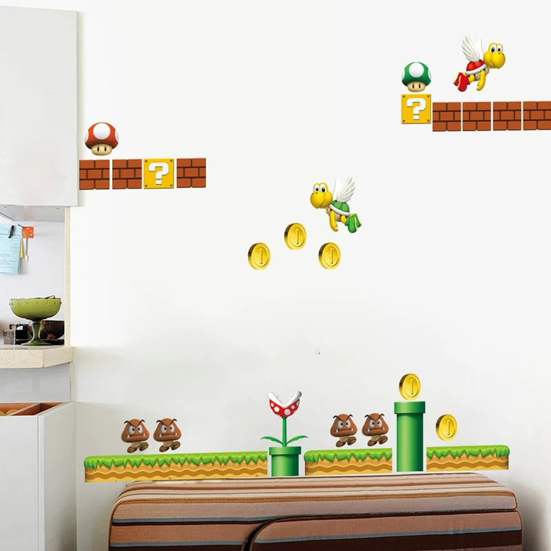 Super Funny Cartoon Game Images Vinyl Wall Decals for Home Kids Room Boy Bedroom Decoration DIY Gaming Anime Poster Stickers - Image 3