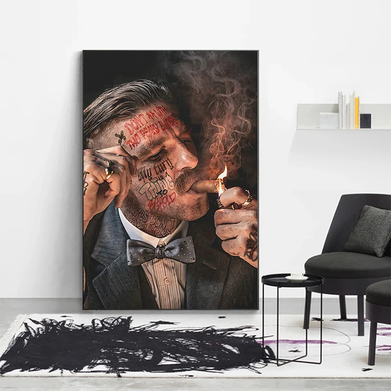 Gangster Legends Arthur Thomas Shelby Portrait Mafia Figure Poster Canvas Painting Wall Art Picture Living Room Home Decoration - Image 4