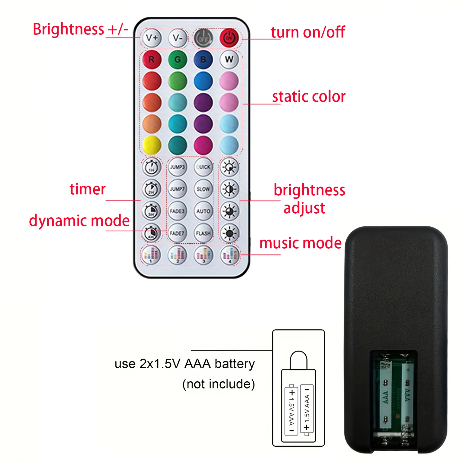 Led Strip Lights Music Sync Led Lights Room with APP Control, Flexible Ribbon Tape Lights for Home Party Decor TV Backlight - Image 5
