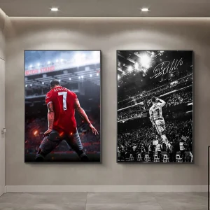 Portugal Super Football Star CR7 Poster Art Mural Painting Home Decoration Wall Vintage Print Picture Room Decor No Frame